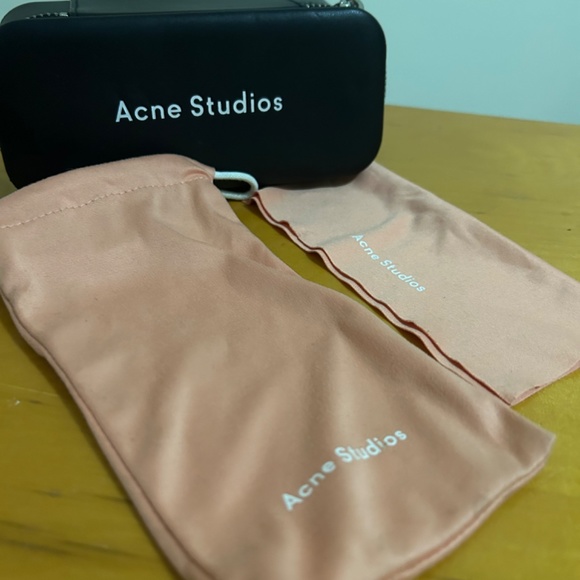 Acne Studios Mustang Oval Black Sunglasses Kurt Cobain inspired - Picture 2 of 12